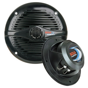 Boss Audio MR50B 5.25' Round Marine Speakers - (Pair) Black