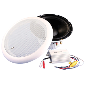 CLOSEOUT - PolyPlanar 10' Panel Mount Subwoofer w/Amplifier