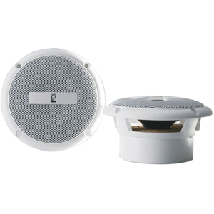Poly-Planar 3' Round Flush-Mount Compnent Speakers - (Pair) White