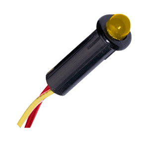 Paneltronics 5⁄32' LED Indicator Light - 12-14VDC - Amber