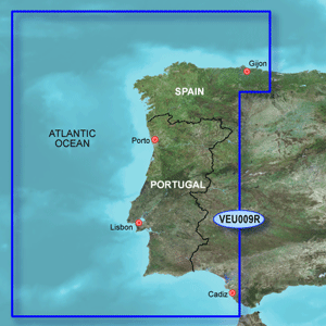 Garmin BlueChart® g3 Vision® HD - VEU009R - Portugal & NW Spain - microSD™/SD™