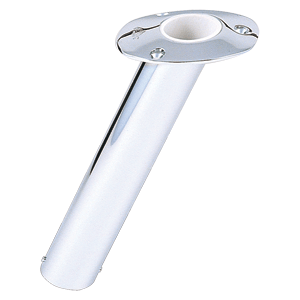 Lees 30° Stainless Steel Flush Mount Rod Holder - 2' O.D.
