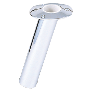 Lees 15° Stainless Steel Flush Mount Rod Holder - 2.25' O.D.