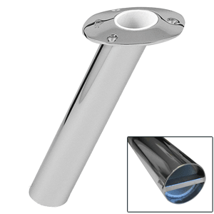 Lees 30° Stainless Steel Heavy Duty Bar Pin Rod Holder - 2.25' O.D.