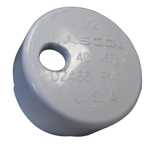 Lees PVC Drain Cap f/Heavy Rod Holders 1/4' NPT