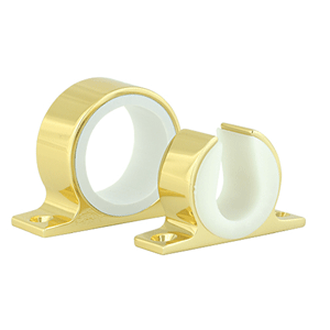 Lees Single Rod Rack Set - Bright Gold Finish