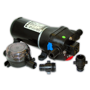FloJet Heavy Duty Deck Wash Pump - 40psi/4.3GPM/12V w/Nozzle