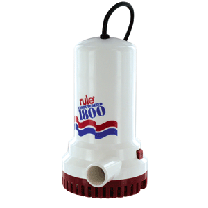 Rule 1800GPH Sump/Utility Pump w/24 110vac Cord