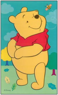 Winnie Pooh and Friends - Peel & Stick - 4 Window Clings