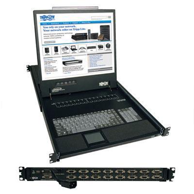 16 Port VGA KVM Console w/ 19'