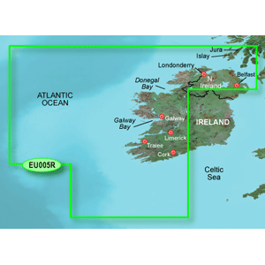 Garmin BlueChart® g3 HD - HEU005R - Ireland, West Coast - microSD™/SD™