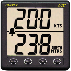 Clipper Duet Instrument Depth Speed Log w/Transducer
