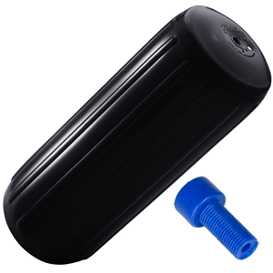 Polyform HTM-1 Hole Through Middle Fender 6.3' x 15.5' - Black w/Air Adapter