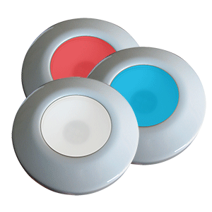 i2Systems Profile P1120 Tri-Light Surface Light - Red, Cool White & Blue - White Finish