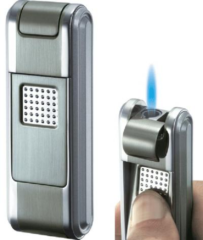 Visol Falcon Satin Gun Single Jet Flame Cigar Lighter