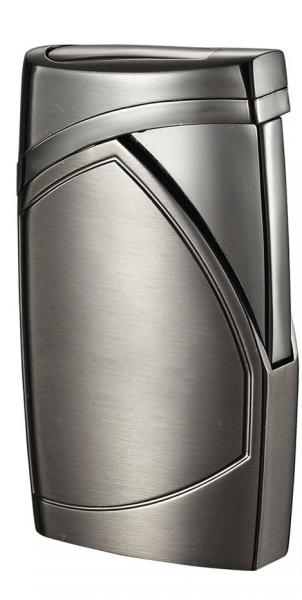 Visol Shark Satin Gunmetal Single Torch Flame Cigar Lighter
