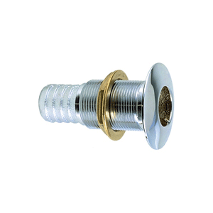 Perko 3/4' Thru-Hull Fitting f/ Hose Chrome Plated Bronze MADE IN THE USA