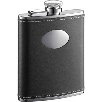 Visol Eclipse Leather 6-oz. Groomsmen Flask