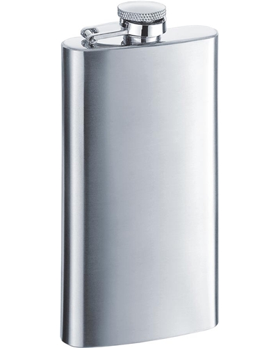 Visol Trim Satin Finish Stainless Steel 5oz Hip Flask
