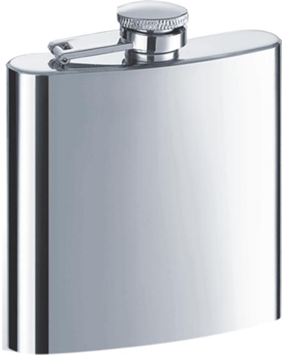 Visol Shiner Premium Polished Stainless Steel 6oz Hip Flask
