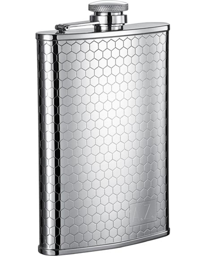 Visol Hive Beehive Pattern 8oz Hip Flask