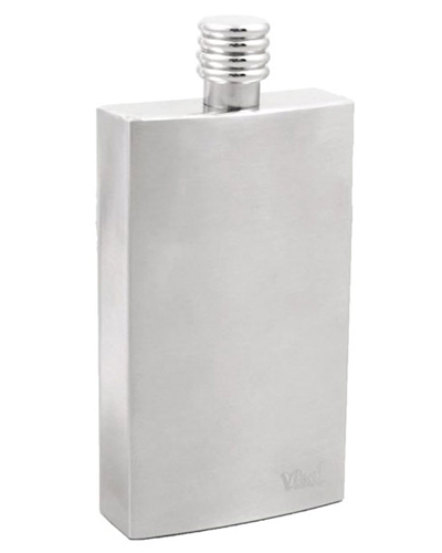 Visol Cosmopolitan Stainless Steel Hip Flask - 4 oz