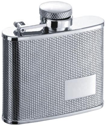 Visol Sparkle Diamond Stainless Steel 4oz Hip Flask
