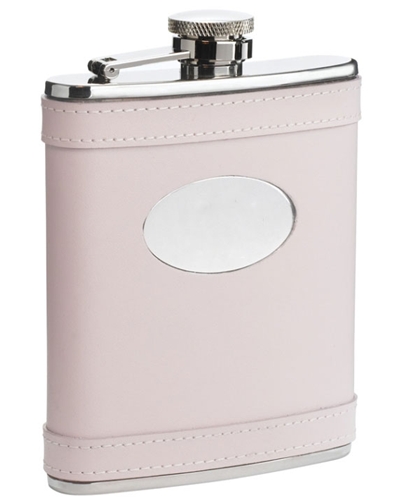 Visol Satisfaction Pink Leather 6oz Flask