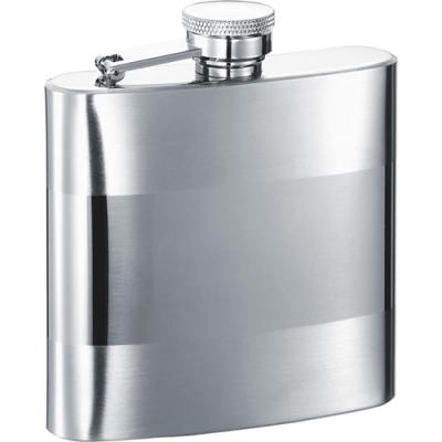 Visol Cabot Two Tone Stainless Steel 6oz Hip Flask