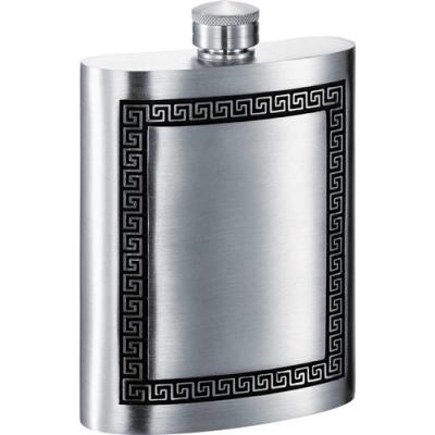 Visol Kalos Greek Design Genuine Pewter 6oz Hip Flask