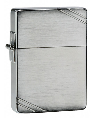 Zippo Lighter - 1935 Replica Brushed Chrome
