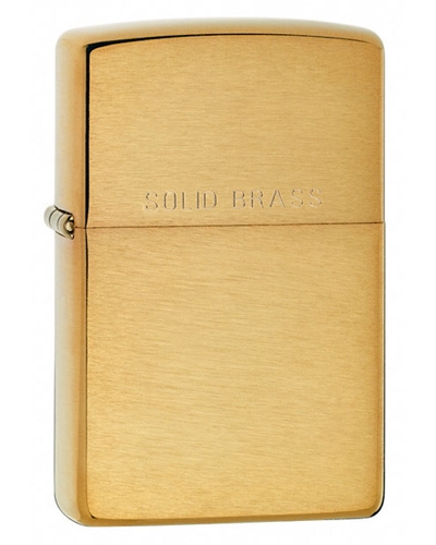 Zippo Brushed Brass Lighter