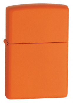 Zippo Orange Matte Lighter