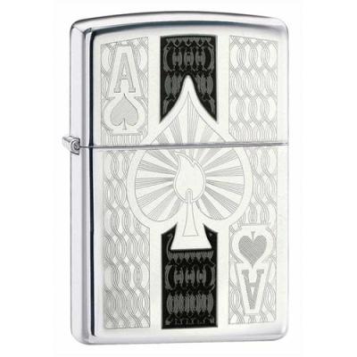 Zippo Ace High Polish Chrome Lighter