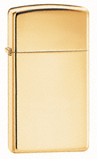 Zippo Slim High Polish Brass Lighter