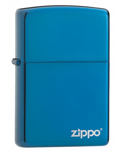 Zippo Sapphire Lighter Zippo Logo
