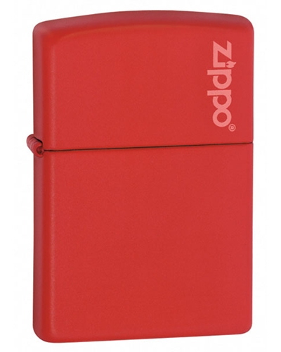 Zippo Red Matte Lighter Zippo Logo