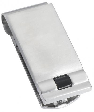Visol Kuro Brushed Stainless Steel Money Clip