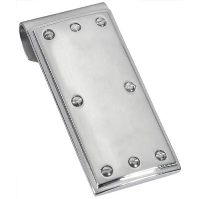 Visol Leo Polished Stainless Steel Engravable Money Clip