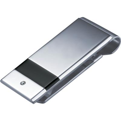 Visol Dante Crystal Inlaid Stainless Steel Money Clip