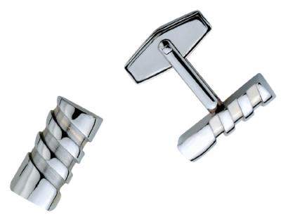 Visol Twist Stainless Steel Cufflinks