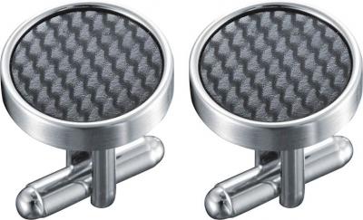 Visol Cameron Carbon Fiber and Stainless Steel Cufflinks