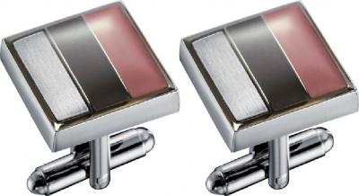Visol Parri Tri-Color Stainless Steel Cufflinks