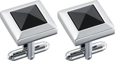 Visol Marquis Black Lacquer Stainless Steel Cufflinks