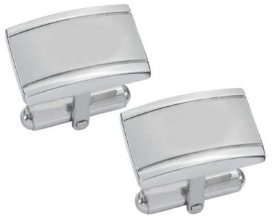 Visol Taurus Brushed Stainless Steel Cufflinks
