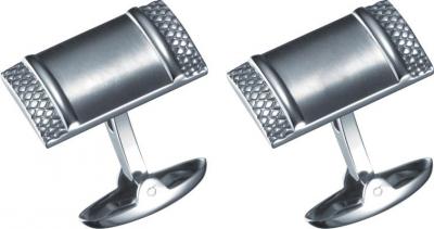 Visol Impresio Rectangular Stainless Steel Cufflinks