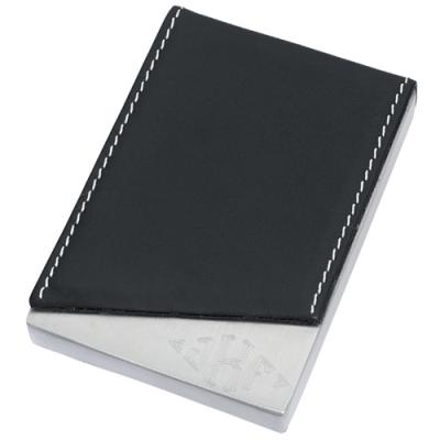 Aphrodite Leather and Brushed Finish Business Card Case