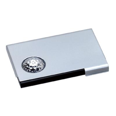 Wedge Aluminum Golf Ball Business Card Case
