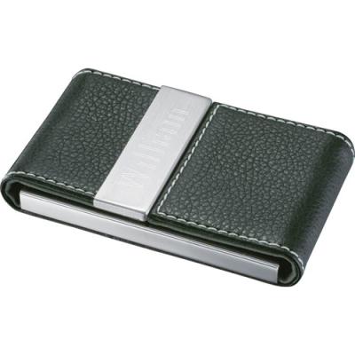 Carlisle Black Leather And  Business Card Case