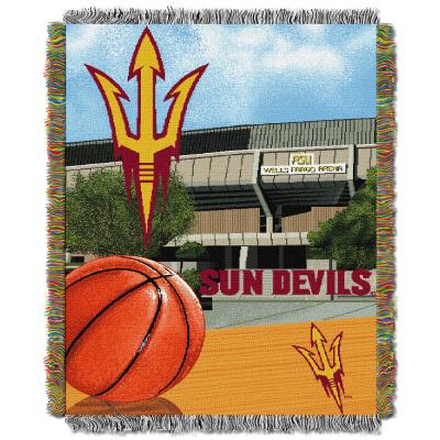 Arizona State OFFICIAL Collegiate 'Home Field Advantage' Woven Tapestry Throw